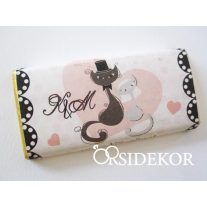 Köszönetajándék csoki macskás