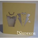 Vőlegény, menyasszony áttört mintás esküvői meghívó Vőlegény, menyasszony áttört mintás esküvői meghívó