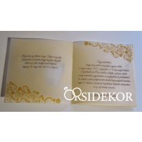 Vőlegény, menyasszony áttört mintás esküvői meghívó