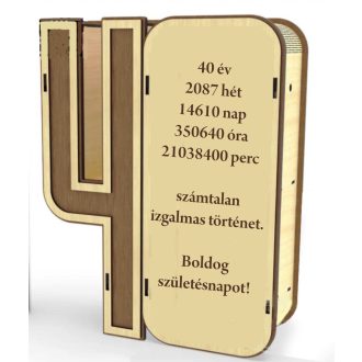 Évszámos boros doboz 