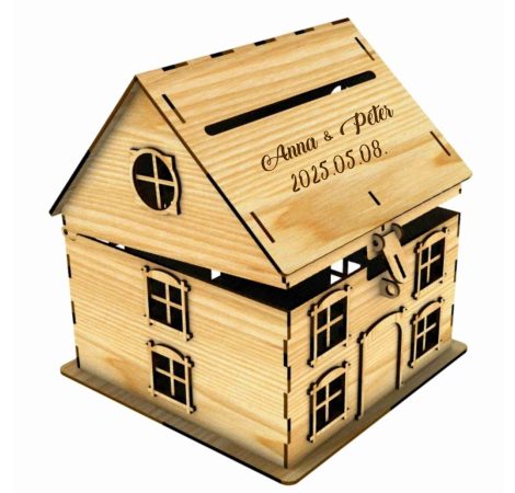 Nászajándék gyűjtő házikó