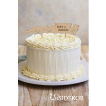 FORMA-1 AUTÓ Esküvői tortadísz