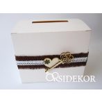 „Vintage románc” nászajándékgyűjtő doboz / persely „Vintage románc” nászajándékgyűjtő doboz / persely