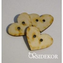 Szív alakú fa gombocska