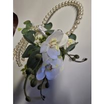   Modern Orchidea Esküvői Csokor – Gyöngyös Táskafüles Kivitel