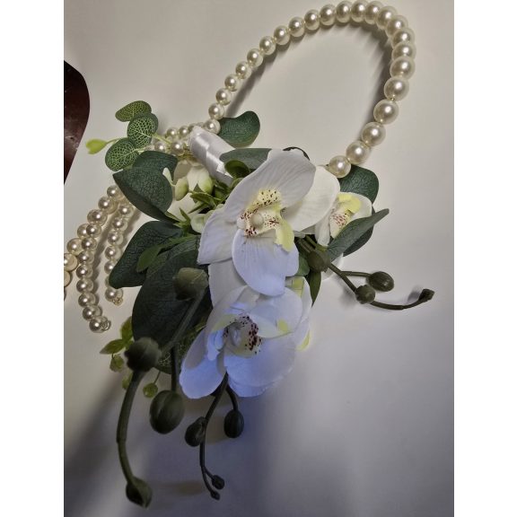Modern Orchidea Esküvői Csokor – Gyöngyös Táskafüles Kivitel