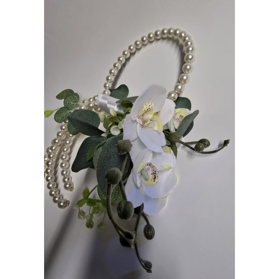 Modern Orchidea Esküvői Csokor – Gyöngyös Táskafüles Kivitel