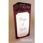 Menüháromszög csipkemintás