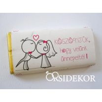 Köszönetajándék csoki 