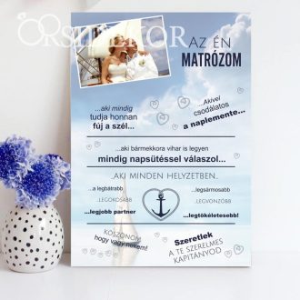 AZ ÉN MATRÓZOM Ajándék tábla