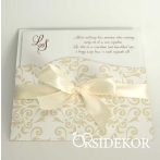 Elegáns esküvői meghívó papírtokban Elegáns esküvői meghívó papírtokban