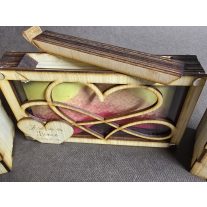   Homokceremónia doboz – gravírozott végtelen és szív szimbólummal