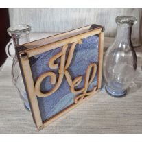 Esküvői ceremónia , homokceremónia monogramos