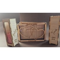 Esküvői ceremónia , homokceremónia gravírozott