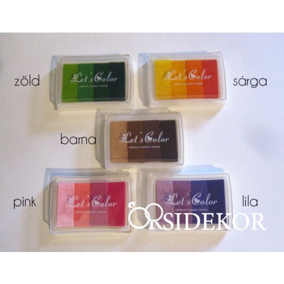 Tintapárna ujjlenyomatfához több színben