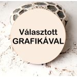   Hűtőmágnes köszönetajándék egyedi mintával kör FA alapú