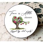 Hűtőmágnes köszönetajándék egyedi mintával