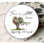 Hűtőmágnes köszönetajándék egyedi mintával