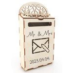 Jókívánság gyűjtő doboz, sorsjegy esküvőre