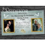 AKKOR ÉS MOST SZÜRKE Házassági évforduló tábla