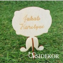 3D fa köszönetajándék és ültetőkártya - táblácska