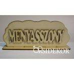 Vőlegény és menyasszony tábla talppal fából