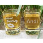 Lánybúcsú feles pohár gravírozva_Született Feleség Lánybúcsú feles pohár gravírozva_Született Feleség