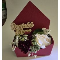 Szülőköszöntő rózsás boríték