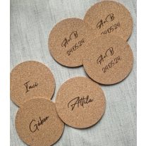 Köszönetajándék parafa - poháralátét