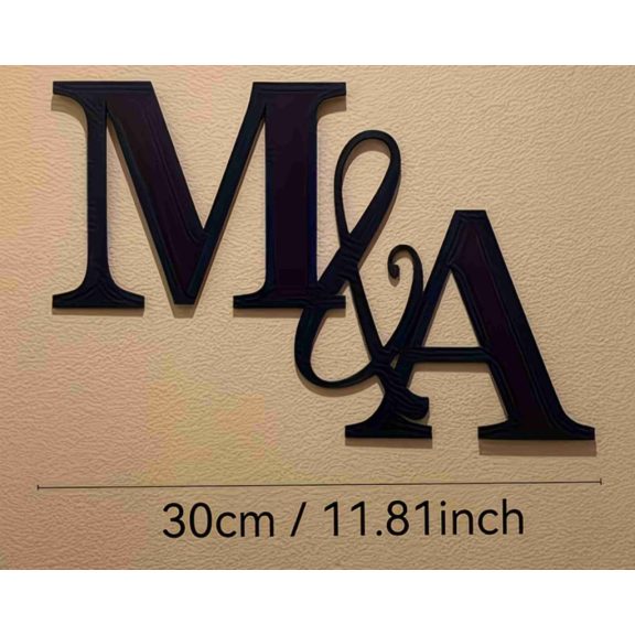 Esküvői hátfal dekoráció monogram 