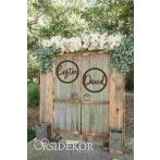 Esküvői hátfal dekoráció névvel kör alakú (2 db) Esküvői hátfal dekoráció névvel kör alakú (2 db)