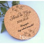 Köszönetajándék parafa - poháralátét