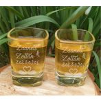 Feles pohár gravírozva_hattyú