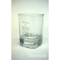 Feles pohár gravírozva