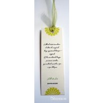 Egyedi esküvői köszönetajándék könyvjelző