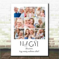 Legszebb Emlékek Nagyinak – Egyedi Fotókollázs Kép