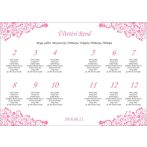 Esküvői ültetési rend indás - tervezési díj nélkül