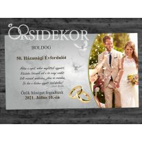 TE VAGY AZ IGAZI SZÜRKE Házassági évforduló tábla