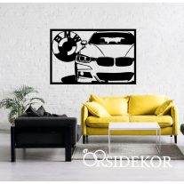 BMW autó falikép fából