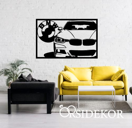 BMW autó falikép fából