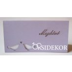 Madaras, áttört mintás esküvői meghívó