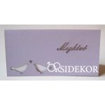 Madaras, áttört mintás esküvői meghívó