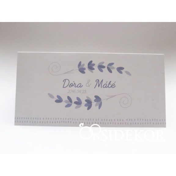 Levendulás esküvői meghívó