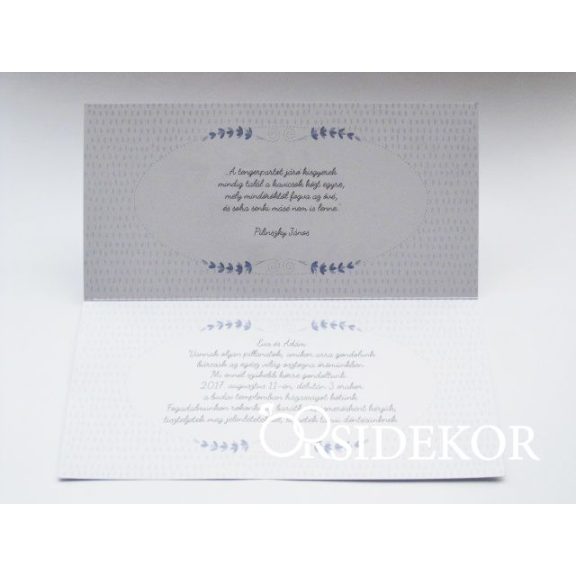 Levendulás esküvői meghívó