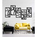 5 részes körös falikép fából 5 részes körös falikép fából