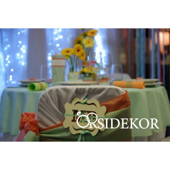 Mr & Mrs tábla fából