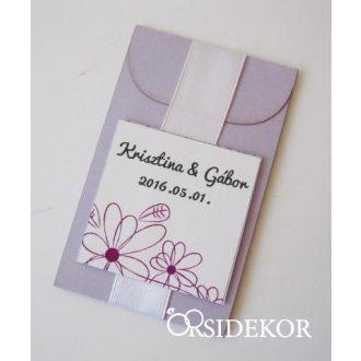   Fűszernövény/gyógynövény papírtasakban szalaggal díszítve