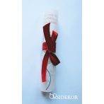 Pausz esküvői meghívó egyszerű masnival