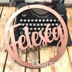 Feleség fa dekoráció esküvőre