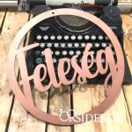 Feleség fa dekoráció esküvőre